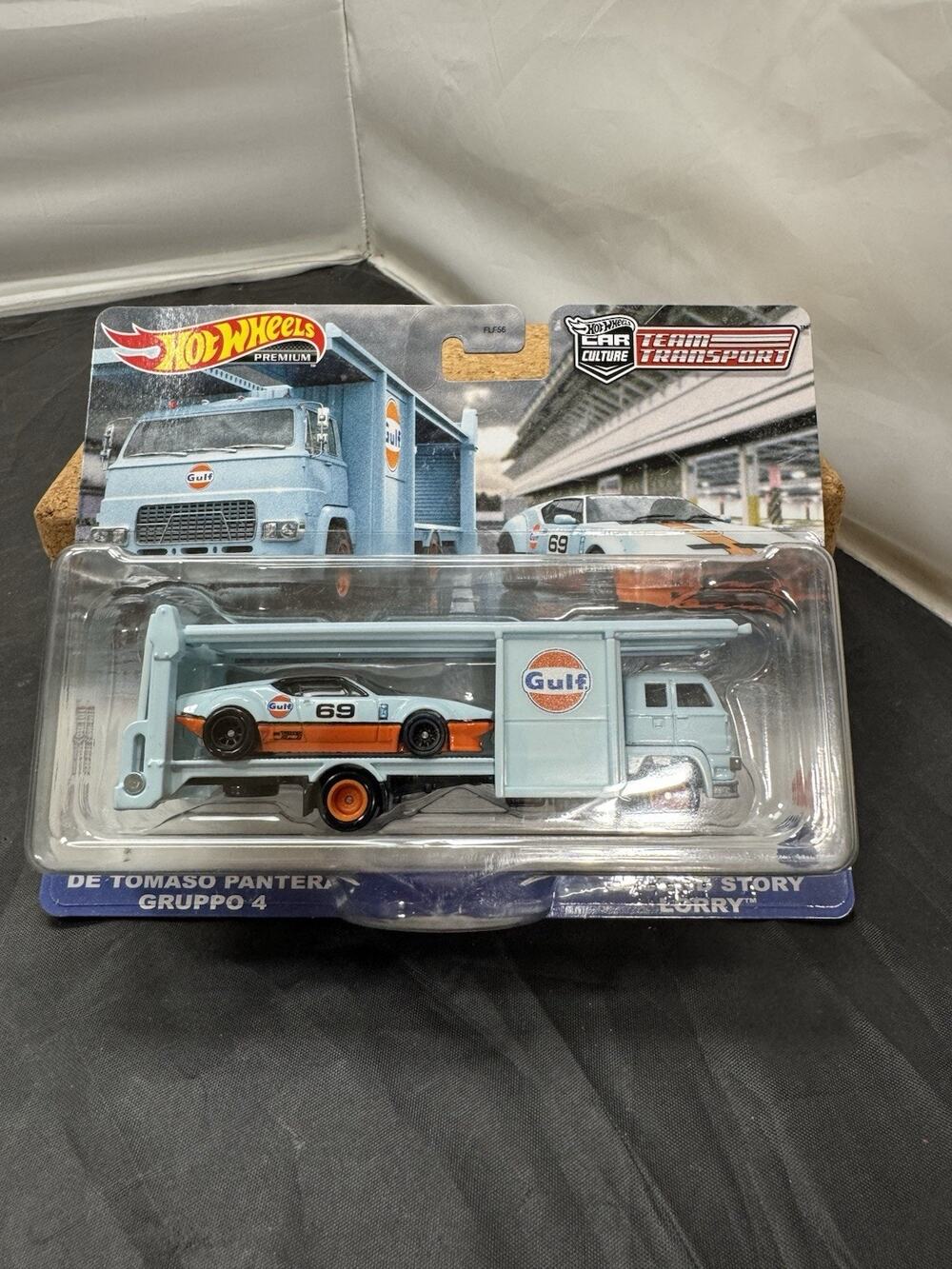 Hot Wheels Team Transport Gulf De Tomaso Pantera Gruppo 4 Second Story Lorry 57